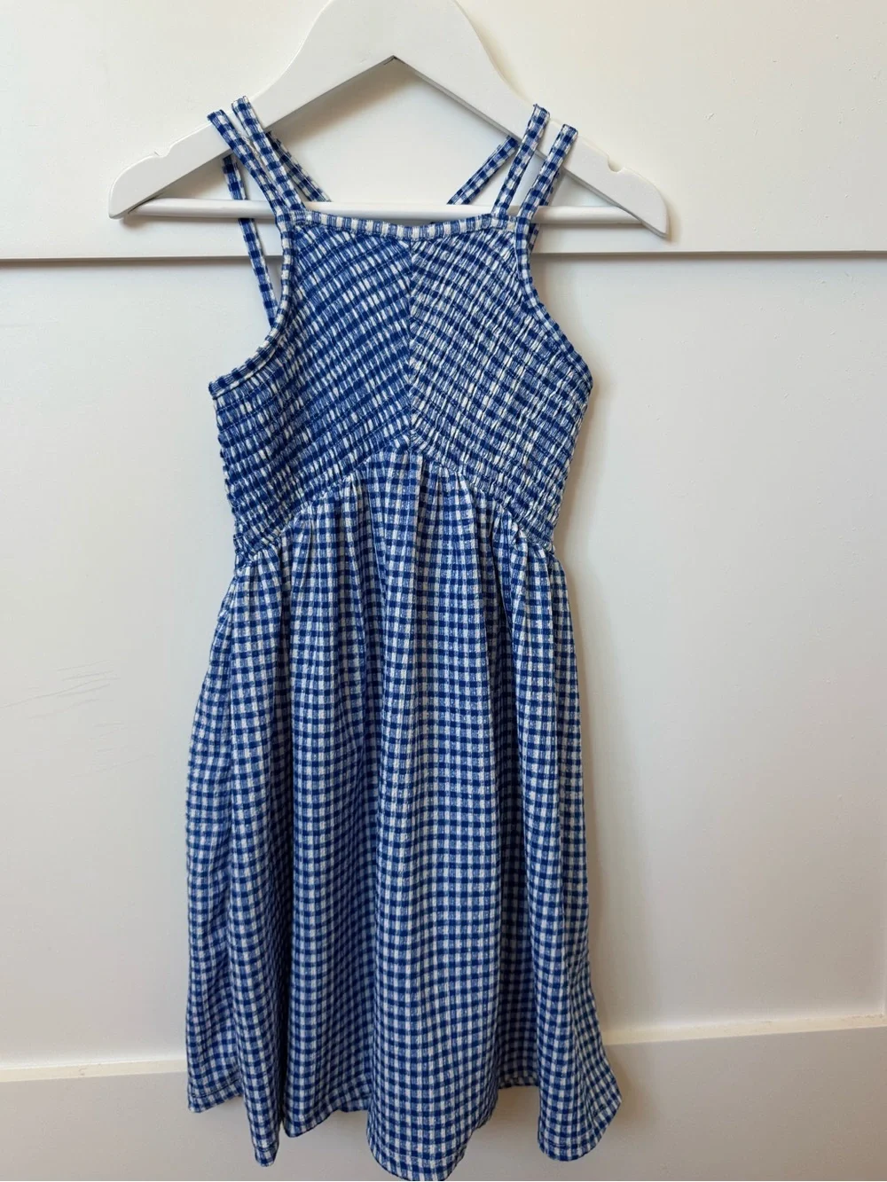 Zara Blue Gingham Strappy Kids Dress